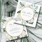 Smaragd groen gouden cirkel visitekaartje