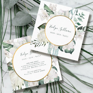 Smaragd groen gouden cirkel visitekaartje