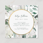 Smaragd groen gouden cirkel visitekaartje (Achterkant)