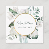 Smaragd groen gouden cirkel visitekaartje (Voorkant)