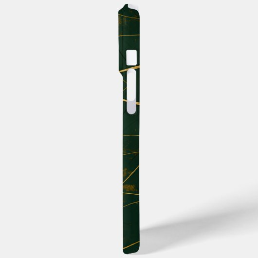 Smaragd Groen Marmer Goud Glitter Case-Mate iPhone Case (Achterkant / Links)