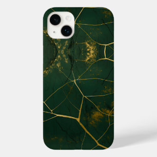 Smaragd Groen Marmer Goud Glitter Case-Mate iPhone 14 Plus Hoesje