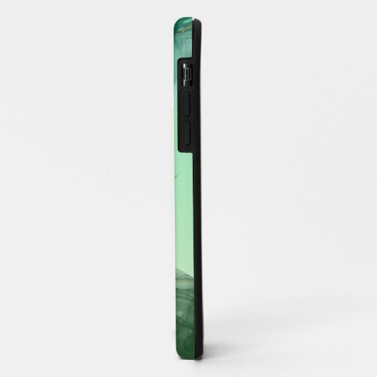 Smaragd groen marmer iPhone Case (Achterkant/links)