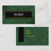Smaragd Groen Marmer Visitekaartje (Voorkant / Achterkant)