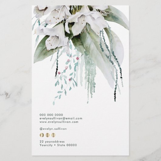 Smaragd groen prijslijst Flyer (Achterkant)