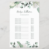 Smaragd groen prijslijst Flyer (Voorkant)