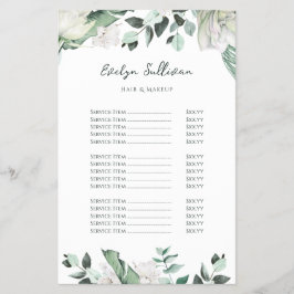 Smaragd groen prijslijst Flyer