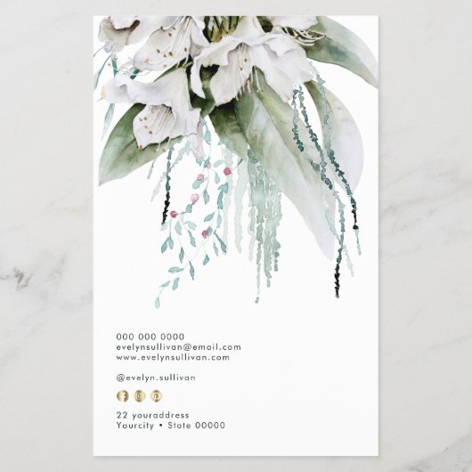 Smaragd groen prijslijst Flyer (Achterkant)