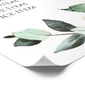 Smaragd groen prijslijst Poster (Hoek)