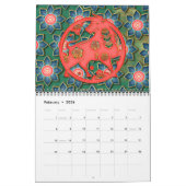 Smaragd Groen Rood Goud 12 Chinese Zodiac Tekens Kalender (Feb 2026)