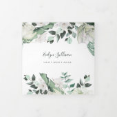 Smaragd groen Trifold Brochure Drieluik Kaart (Cover)