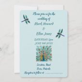 Smaragd Groen Turquoise Land Bruiloft Kaart (Voorkant)