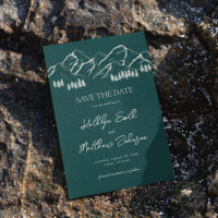 Smaragd Groene Berg Pine Tree Outdoor Bruiloft