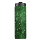 Smaragd Groene Diamante Sequin Thermosbeker (Voorkant)
