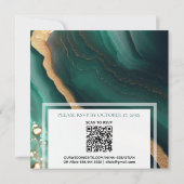 *~* SMARAGD GROENE GOUDEN Agaat RSVP QR AR66 Bruil Kaart (Achterkant)