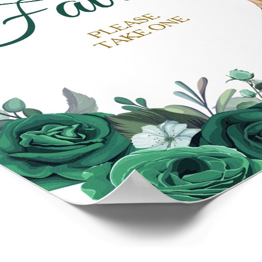 Smaragd Groene Jurken Quinceañera Favors Poster (Hoek)