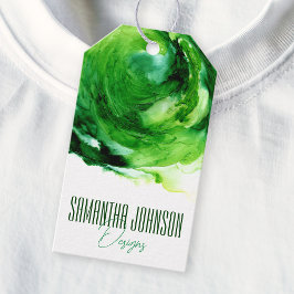 Smaragd Groene Moderne Kleding Bedrijf Hang Label Cadeaulabel