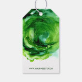 Smaragd Groene Moderne Kleding Bedrijf Hang Label Cadeaulabel (Achterkant)