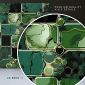 Smaragd Groene Muur Decor Modern Chique Mozaïek Tegeltje