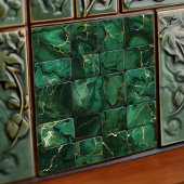 Smaragd Groene Muur Decor Modern Chique Mozaïek Tegeltje