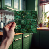 Smaragd Groene Muur Decor Modern Chique Mozaïek Tegeltje