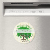 Smaragd Hartblad Boom Save-the-date Magneten (Insitu (Vaatwasser))