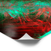 Smaragd Heilig Geometrische Fractale Kunst Perfect Poster (Hoek)