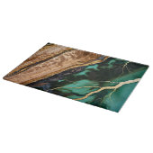 Smaragd Houten Glas Snijplank (Hoek)