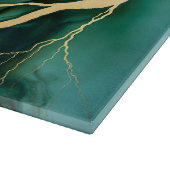 Smaragd Houten Glas Snijplank (Hoek)