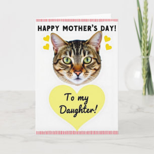 Smaragd Kat Moederdag Kaart