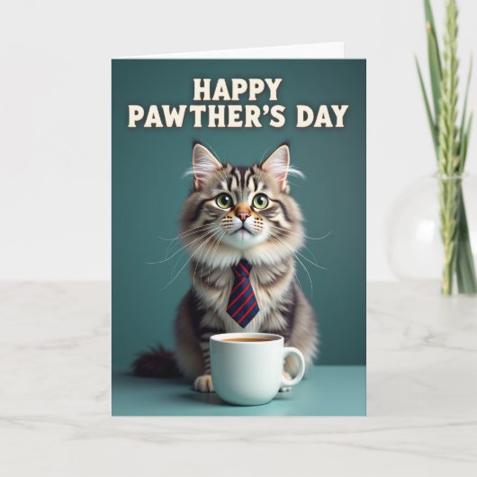 Smaragd Kat Pootjes Dag Kaart (Voorkant)