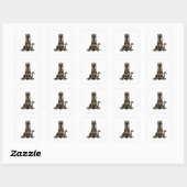 Smaragd Koninklijke Kat Empress Sticker (Vel)
