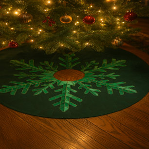 Smaragd Kristallen Sneeuwvlok Kunst Kerstboom Rok