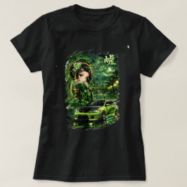 Smaragd Middernacht Touge T-shirt