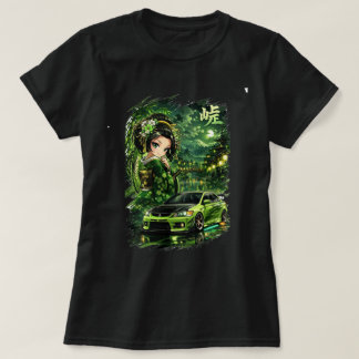 Smaragd Middernacht Touge T-shirt