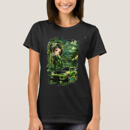 Smaragd Middernacht Touge T-shirt