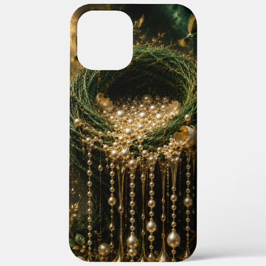 Smaragd nest parel cascade iphone hoesje (Achterkant)