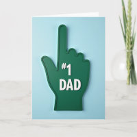 Smaragd Nummer Een Papa Kaart