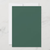 Smaragd Okergroene Eucalyptus Bruiloft Kaart (Achterkant)