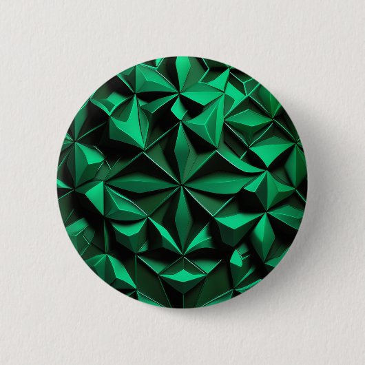 Smaragd ontwerp knop ronde button 5,7 cm (Voorkant)
