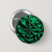 Smaragd ontwerp knop ronde button 5,7 cm (Voorkant /achterkant)