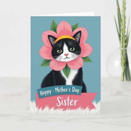 Smaragd Oog Kat Moeders Kaart (Voorkant)