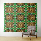 Smaragd op Goud Wandkleed (In Situ (horizontaal))