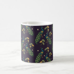Smaragd Pauw Ginkgo op Pr Plum Koker Koffiemok