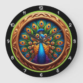 Smaragd Pauw Stralend Erfgoed Grote Klok (Voorkant)