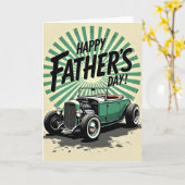 Smaragd Roadster Fathers Card Kaart (Gele Bloem)