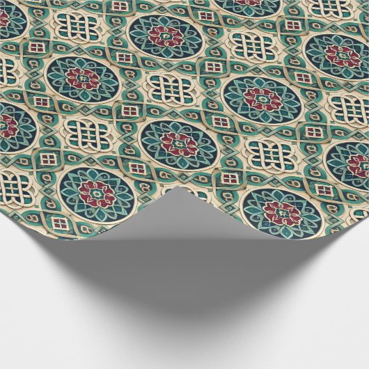 Smaragd Robijn Saffier Geometrische Gelegenheids C Cadeaupapier (Hoek)