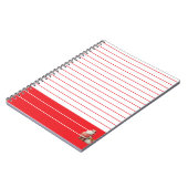 Smaragd rode retouradres notitieboek (Linkerzijde)