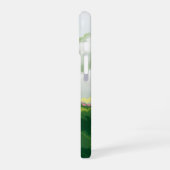 Smaragd & Roze Abstract Marmer iPhone 16 Hoesje (Linkerkant)