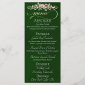 Smaragd - Rozen, Hart & Dank je wel Menu (Voorkant)